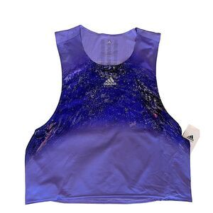 Adidas London Marathon 2015 Athletic Singlet Performance Tank Purple